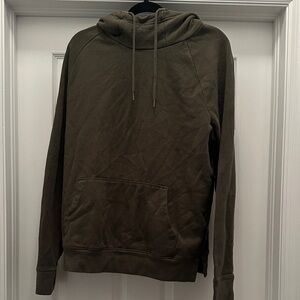 Express Men's Dark Olive Hoodie